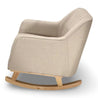 Beige nursery rocking chair - perfect for nursing and feeding baby